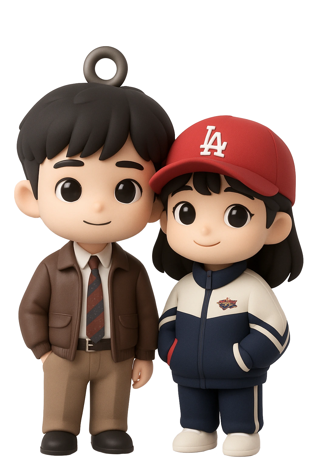 Chibi Couple Charm custom photo design sample