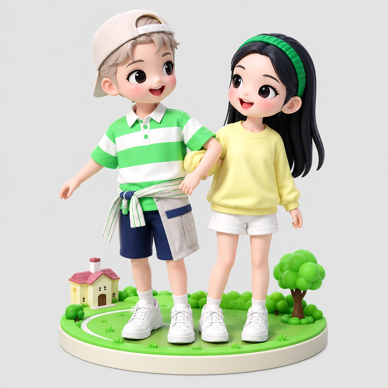 Couple Scene Figurine custom photo design sample