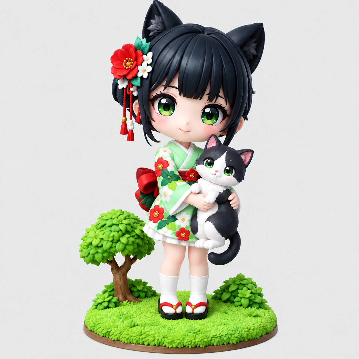 Person & Pet Scene Figurine custom photo design sample