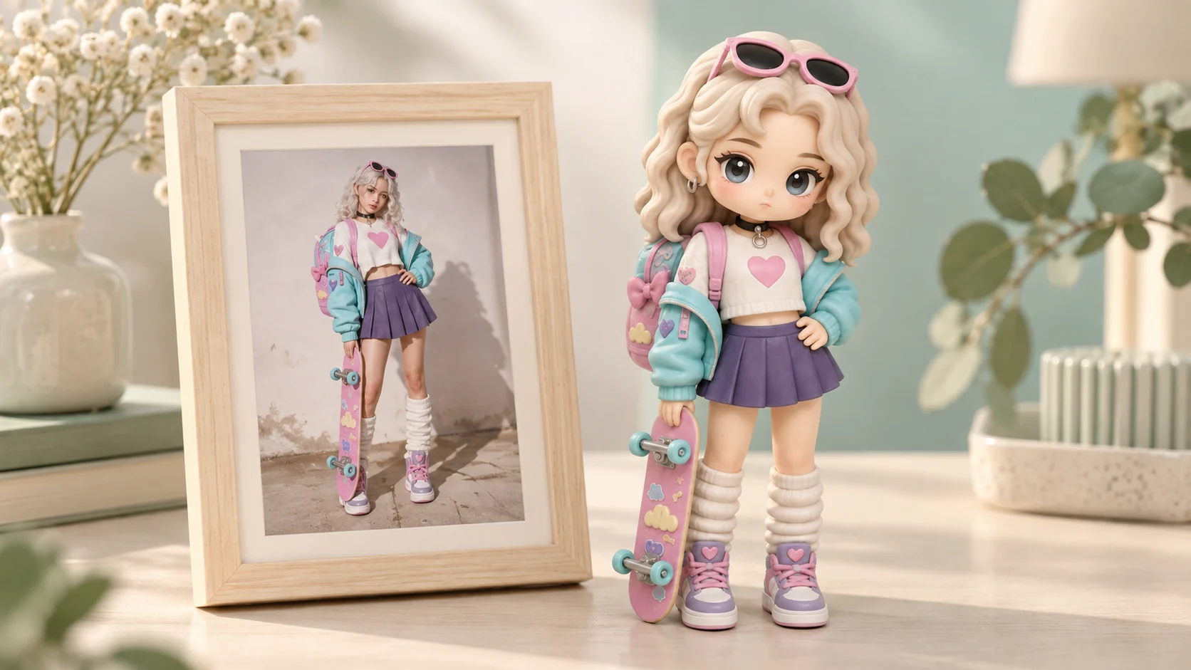 Soft cute design style example